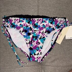 Kenneth Cole New York: Side Tunnel Hipster Bikini Bottom - Abstract FloraL